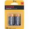 KODAK Batterie Alcaline C Kodak Xtralife — 1.5V, 2 Unità
