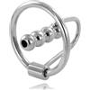 METAL HARD Anello Glande con Tappo Uretrale Metal Hard — Acciaio, 30 mm