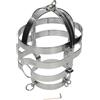 METAL HARD Collare BDSM con Maschera in Acciaio Metal Hard