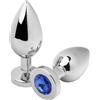 METAL HARD Plug Anale in Acciaio Metal Hard Diamond Blue — 5,71 cm