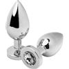 METAL HARD Plug Anale in Acciaio con Cristallo Metal Hard Diamond — 5,71 cm
