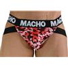 MACHO UNDERWEAR Jockstrap Militare Macho MX28MR — Lycra ed Elastan, Rosso XL