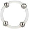 CALEXOTICS Anello Fallico con Perline in Acciaio Calexotics — Silicone, L