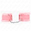 KINK WRIST RESTRAINT Manette BDSM Foderato Pelliccia Kink — Regolabile, Rosa
