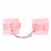 KINK WRIST RESTRAINT Manette BDSM in Pelliccia Kink — Rosa, 30 x 7 cm