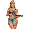 SUBBLIME DRESSES Vestito a Rete Spalle Nude Subblime — Taglia Unica, Arcobaleno