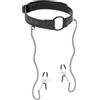 FETISH SUBMISSIVE BONDAGE Bavaglio ad Anello BDSM Fetish Submissive — con Morsetti Capezzoli