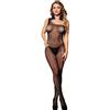 SUBBLIME BODYSTOCKINGS Bodystocking a Rete con Strass Subblime — Monospalla, Nero