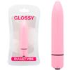 GLOSSY Vibratore Sottile Silenzioso Glossy Rosa Vibe — 87x18 mm