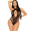 LEG AVENUE TEDDIES Body Erotico con Pizzo e Rete Leg Avenue Teddy — Nero