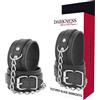DARKNESS BONDAGE Manette BDSM in Pelle PU Darkness — Regolabili, Nero