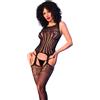 CHILIROSE BODIES Bodystocking in Rete Chilirose CR 4855 — Nero, S/M