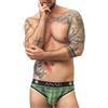 ANAIS MEN SLIP & THONG Slip Sexy da Uomo Anais Men Magic — Lycra Quadri Verde Nero