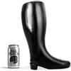ALL BLACK Dildo Fisting Gigante All Black Stivale — TPR Anale 31 cm
