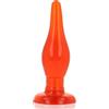 BAILE ANAL Plug Anale con Ventosa Baile Soft Touch — 14,2 cm, Rosso