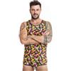 ANAIS MEN ACCESORIES Top Senza Maniche Lycra Anais Men Top Banana — Taglia L