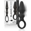 BLACK&SILVER Plug Anale Vibrante Black&Silver Ozzy — Silicone Doppio Strato