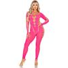 LEG AVENUE BODYSTOCKINGS Bodystocking Rosa Schiena Aperta Leg Avenue — Taglia Unica