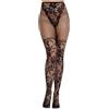 LEG AVENUE HOSIERY Calze in Pizzo con Rete Leg Avenue Dahlia — Nere