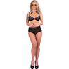 LIVCO CORSETTI SETS Lingerie Sexy Livco Corsetti Linera — Reggiseno + Slip Pizzo