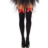 LEG AVENUE HOSIERY Calze a Rete con Fiocco Leg Avenue — Nylon, Taglia Unica