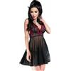 CHILIROSE BABYDOLLS Babydoll Trasparente Chilirose CR 4214 — Rosa e Nero, S/M