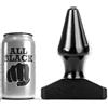 ALL BLACK Plug Anale a Cono All Black — 15,5 cm