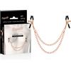 COQUETTE FANTASY Clamps Capezzoli con Catena Coquette Chic Desire — Metallo