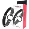 DARKNESS BONDAGE Bavaglio ad Anello BDSM Darkness — Cinturini in Pelle, 3,6 cm