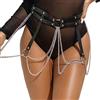 SUBBLIME FETISH Cintura con Anello in Pelle Subblime Fetish — Nera, Taglia Unica