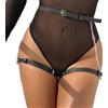SUBBLIME FETISH Cintura in Pelle BDSM Subblime — Taglia Unica, Nera