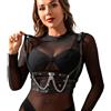 SUBBLIME FETISH Imbracatura a Corsetto con Catena Subblime — Taglia Unica