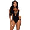 LEG AVENUE TEDDIES Body Erotico Senza Cuciture Leg Avenue — Perizoma, Nero