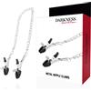 DARKNESS SENSATIONS Morsetti per Capezzoli Regolabili Darkness — Acciaio, Unisex