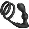 PRETTY LOVE MALE Anello Fallico con Plug Anale Vibrante Pretty Love Marshall — Telecomando