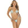 LEG AVENUE SETS Bikini con Strass Leg Avenue — Top e Perizoma, Blu