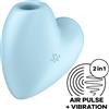 SATISFYER AIR PULSE Succhia Clitoride Vibrante Satisfyer Cutie Heart — Blu