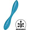 SATISFYER VIBRATOR Vibratore Rabbit Punto G Satisfyer G-Spot Flex 1 — Blu