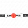 KINK COLLAR & GAG Ball Gag BDSM Kink — Sfera 4 cm, Cinturino 60 cm