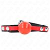 KINK COLLAR & GAG Bavaglio Ball Gag BDSM Kink — TPE Morbido, Cinghia Regolabile