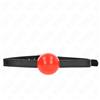 KINK COLLAR & GAG Mordacchia Gag Sfera BDSM Kink — Rossa, 4 cm