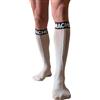 MACHO UNDERWEAR Calzini Fetish Semi-Trasparenti Macho — Taglia Unica, Bianco