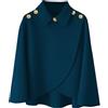 Rayson Poncho Donna Invernale Caldo Mantella con Bottone | Risvolto,Elegante,Spessa,Scialle Caldo e Morbida,per Autunno e Inverno