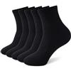 Wamicu Calzini Uomo 5/10 Paia Cotone Morbidi Traspiranti Sport Lavoro Casa | Calzini da uomo in cotone confortevoli e resistenti, ideali per uso quotidiano, attività sportive e tempo libero