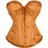 Luadnysin Corsetto da Donna con Petto Intero Gotico, Corpetto Top in Pizzo, Sexy Burlesque Overbust Corsetti Bustino Vintage Gotico,Halloween Carnevale Natale Balli Feste，XS-7XL