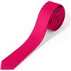 Puistr Cravatte skinny nere per uomini e donne tinta unita puro 4 cm (4 cm) tinta unita formale sottile cravatta