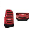 Generic 2 Pezzi Copri Pedali Antiscivolo In Alluminio Per Pedale Del Gas E Freno, Kit Di Sostituzione Universale, Accessori Auto Per La Maggior Parte Dei Veicoli(Red)