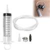 TMRBBesty 100ml Siringa di Plastica con Tubo,Kit di Spurgo del Freno a Disco per Moto,Kit di Spurgo Dell'olio del Freno a Siringa,Kit di Spurgo Idraulico per Moto,Per moto,Veicoli elettrici,Cambio olio,Scarico