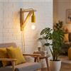 B·LED BARCELONA LED Lampada da parete nordica YOJO - Montatura in legno e lampada a sospensione in silicone