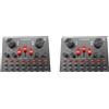 No 2X Microfono V8S USB Ricaricabile DSP Mixer Esterno Interfaccia 3,5 mm Sch4566